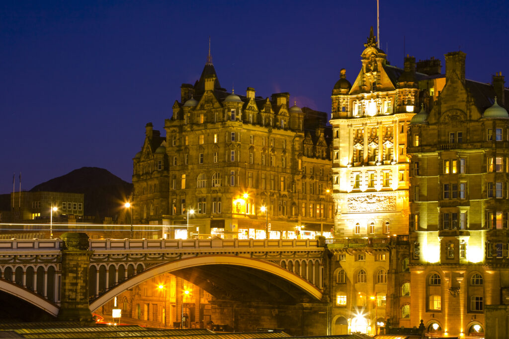Scotland, Edinburgh, North Bridge.
