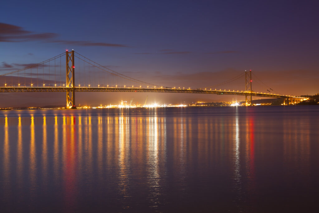 Scotland, Edinburgh, Forth Bridge.