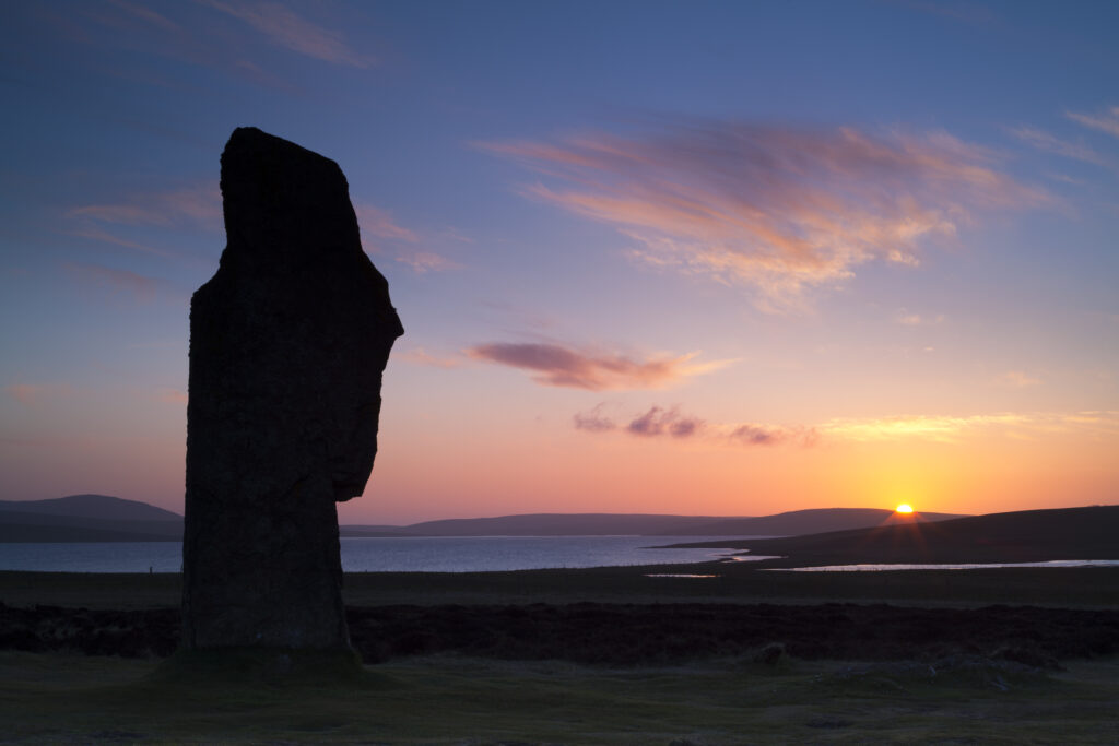 Scotland, Orkney Islands, The Ring of Brodgar.