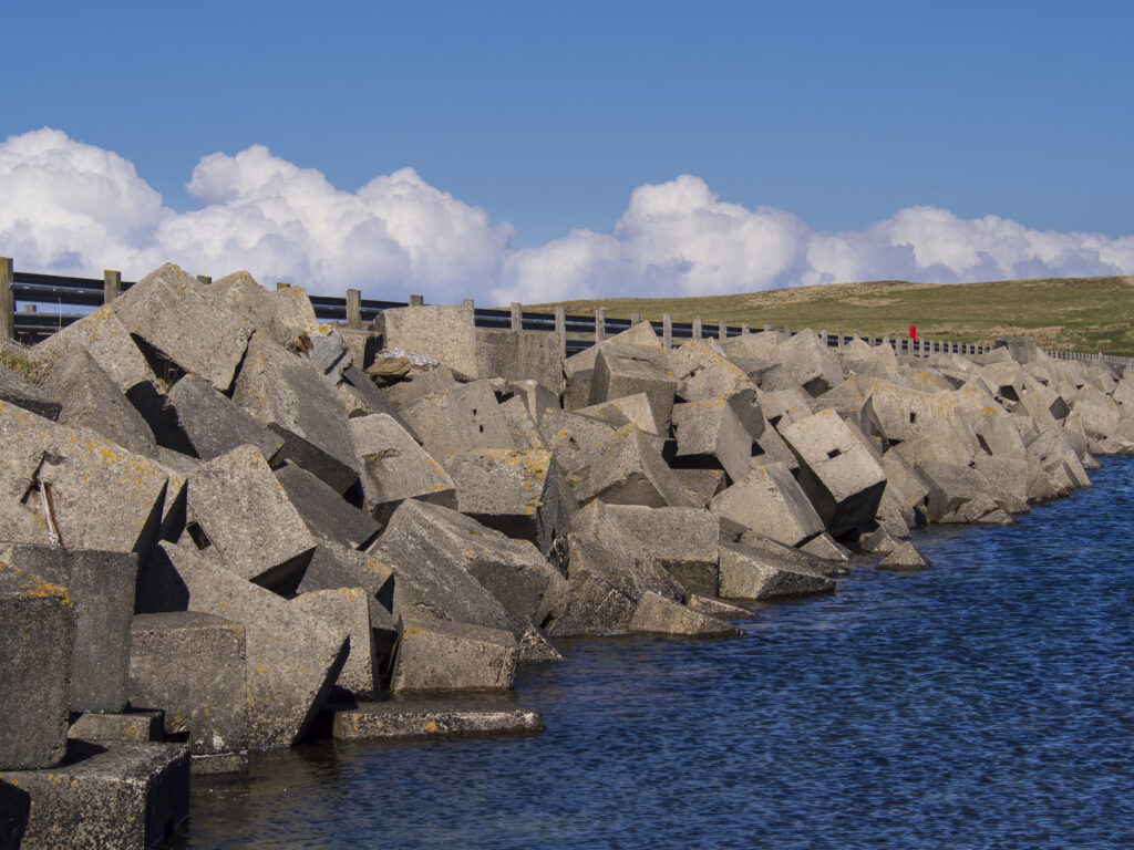Scotland, Orkney Islands, Churchill Barrier.
