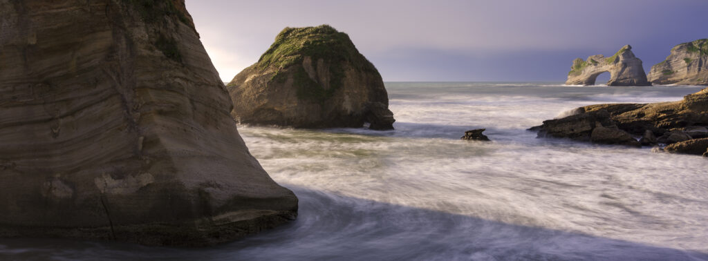 New Zealand, South Island, Wharariki Beach.