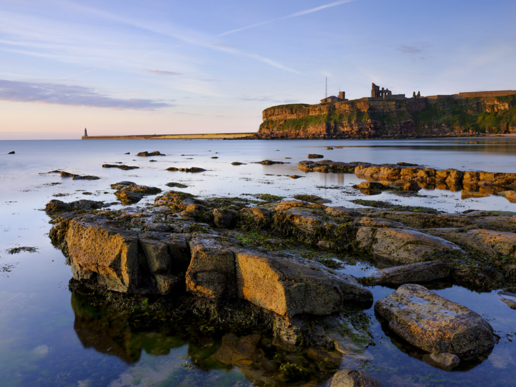 Just after dawn earlier today at King Edward’s Bay in Tynemouth.