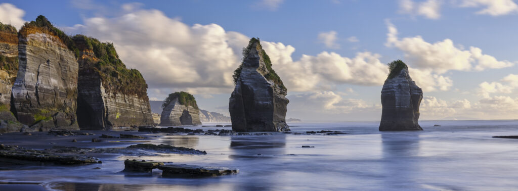 New Zealand, North Island, Three Sisters.