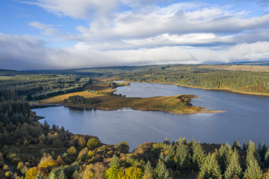 England, Northumberland, Kielder Water & Forest Park.