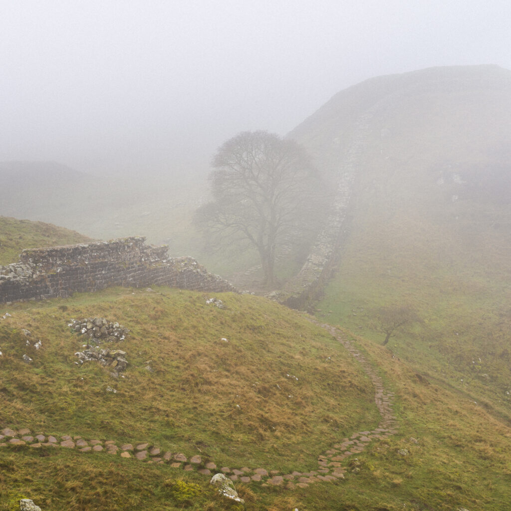 England, Northumberland National Park, Hadrian’s Wall.