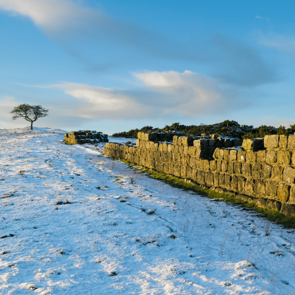 England, Northumberland National Park, Hadrian’s Wall.