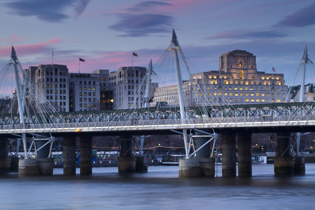 England, Greater London, London South Bank / River Thames.