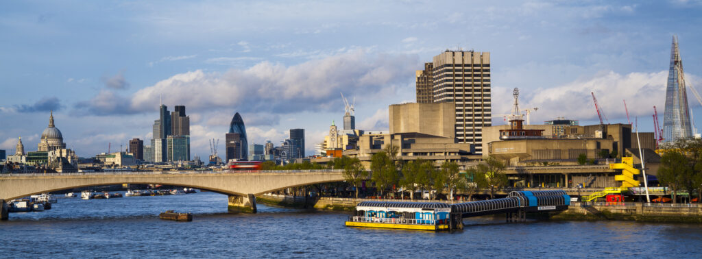 England, Greater London, London South Bank / River Thames.