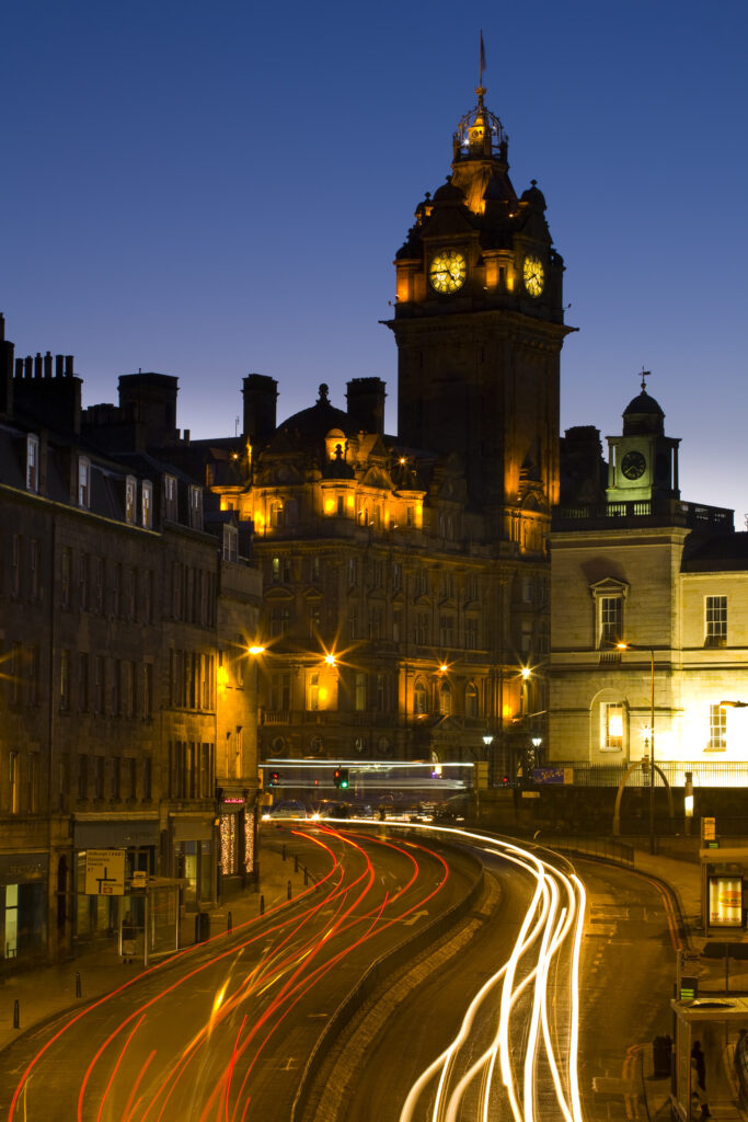 Scotland, Edinburgh, Leith Street.