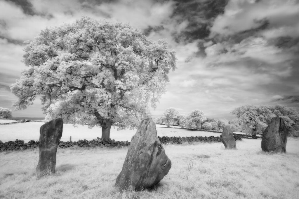 Nine Stones Close Stone Circle, Derbyshire, England.