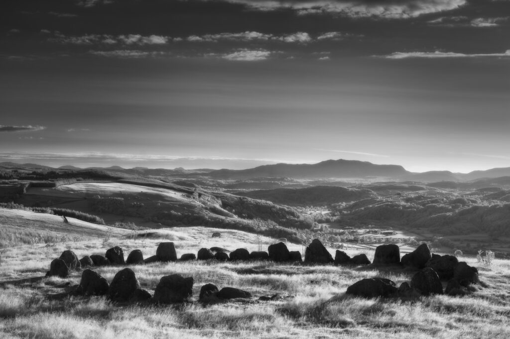 Moel Ty Uchaf Stone Circle, Denbighshire, Wales.