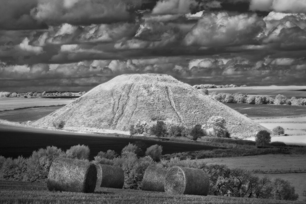 Silbury Hill, Wiltshire, England.