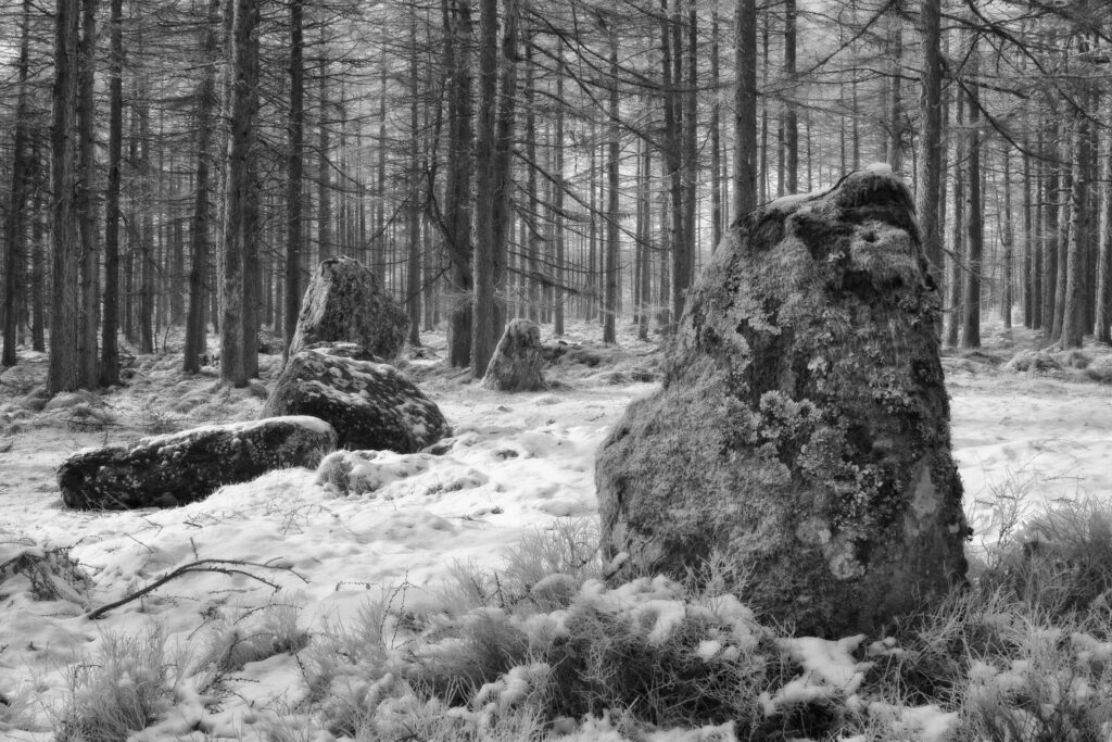 Nine Stanes Stone Circle, Aberdeenshire, Scotland.
