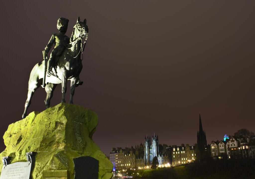 Scotland, Edinburgh, Princes Street.