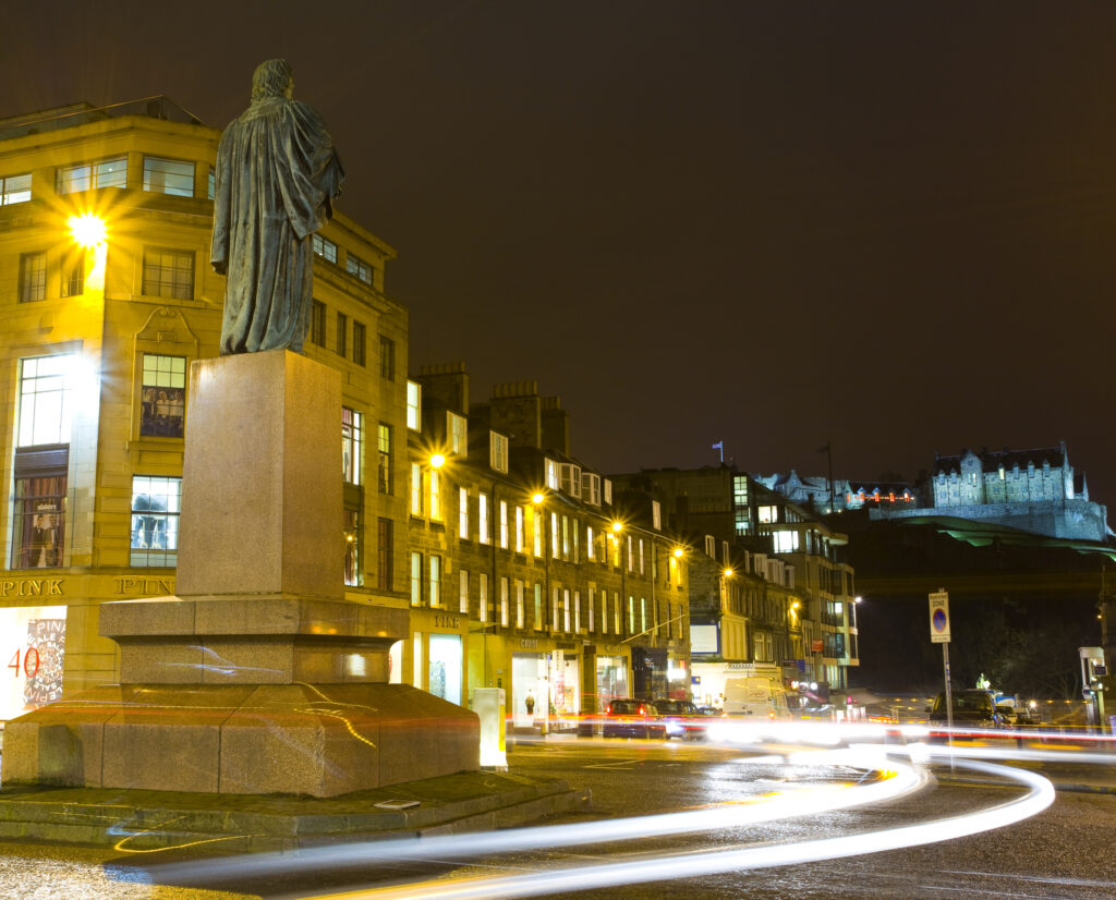 Scotland, Edinburgh, George Street.