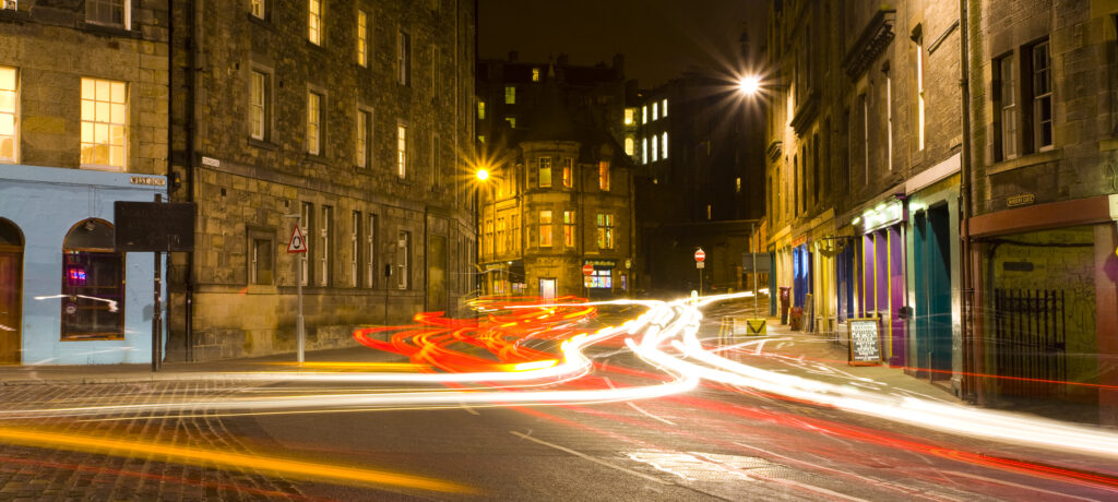 Scotland, Edinburgh, Grassmarket / Cowgate.