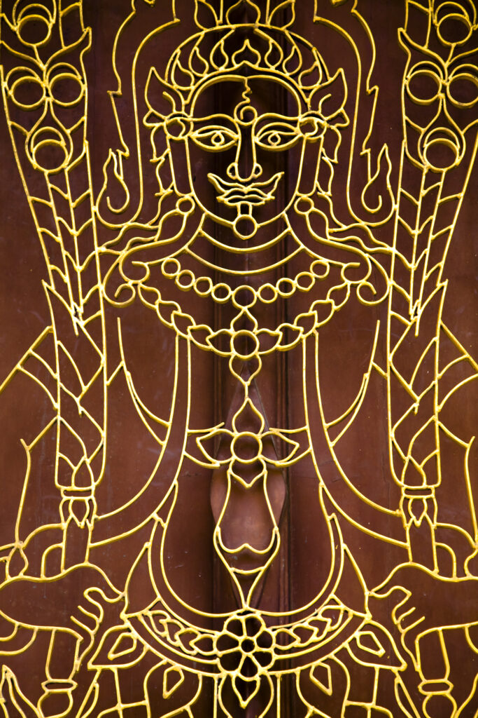 Thailand, Bangkok, Wat Chana Songkram.