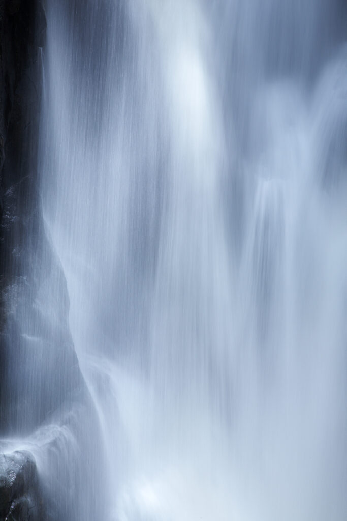 Argentina, Misiones, Iguazu National Park. Abstract view of the impressive Iguazu waterfalls – A world heritage site.