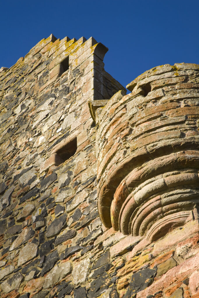 Scotland, Scottish Borders, Greenknowe Tower.