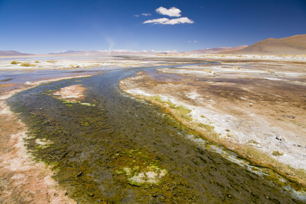 Bolivia, Southern Altiplano, Termas de Polques.