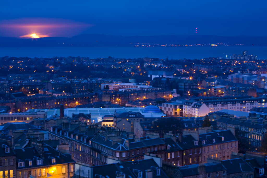 Scotland, Edinburgh, City Skyline.
