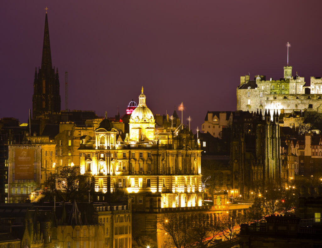 Scotland, Edinburgh, City Skyline.