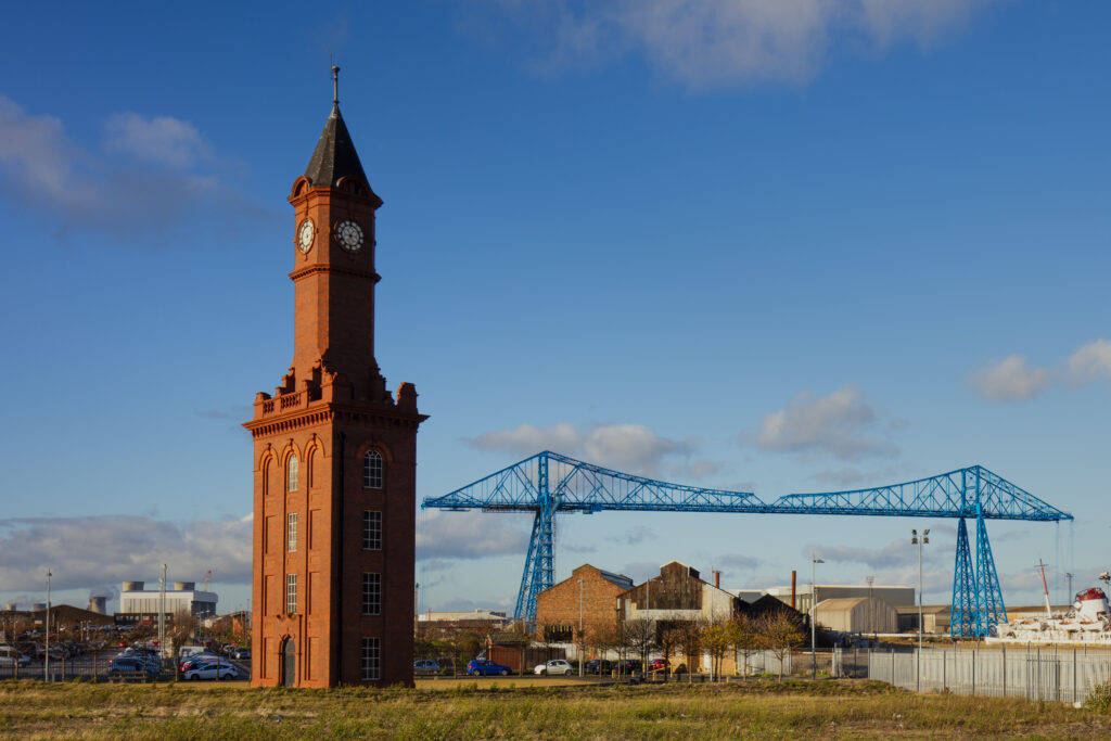 England, Middlesbrough, Middlesbrough Dock Clock Tower.