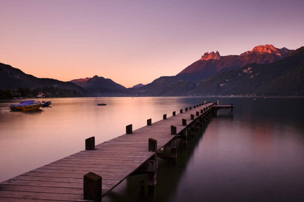 France, Auvergne-Rhône-Alpes, Lake Annecy.