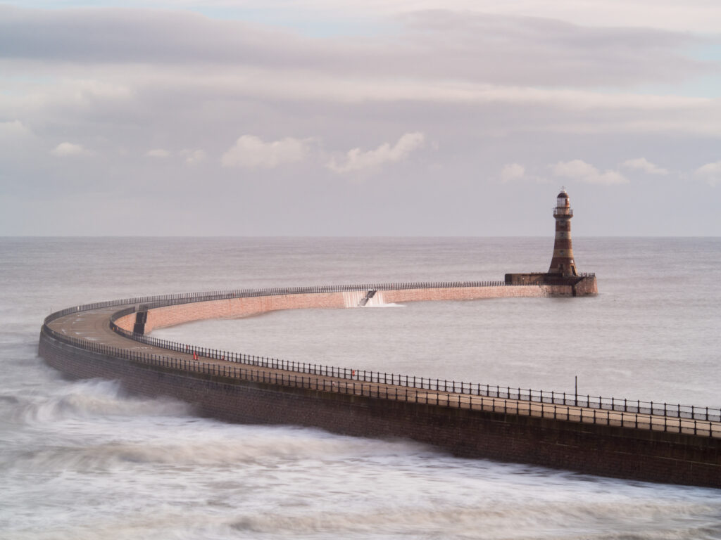 England, Tyne and Wear, Roker Pier.