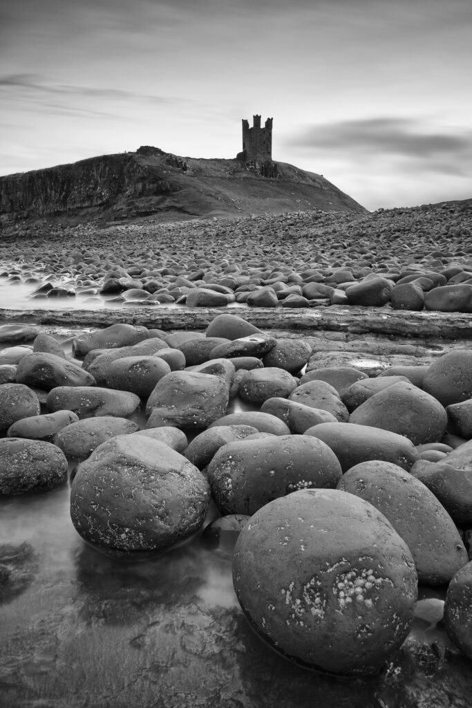 England, Northumberland, Dunstanburgh Castle.