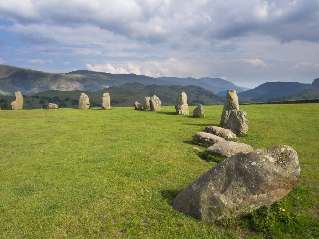 England, Cumbria, Castlerigg Stone Circle.