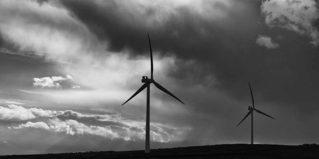 England, Northumberland, Green Rigg Wind Farm.