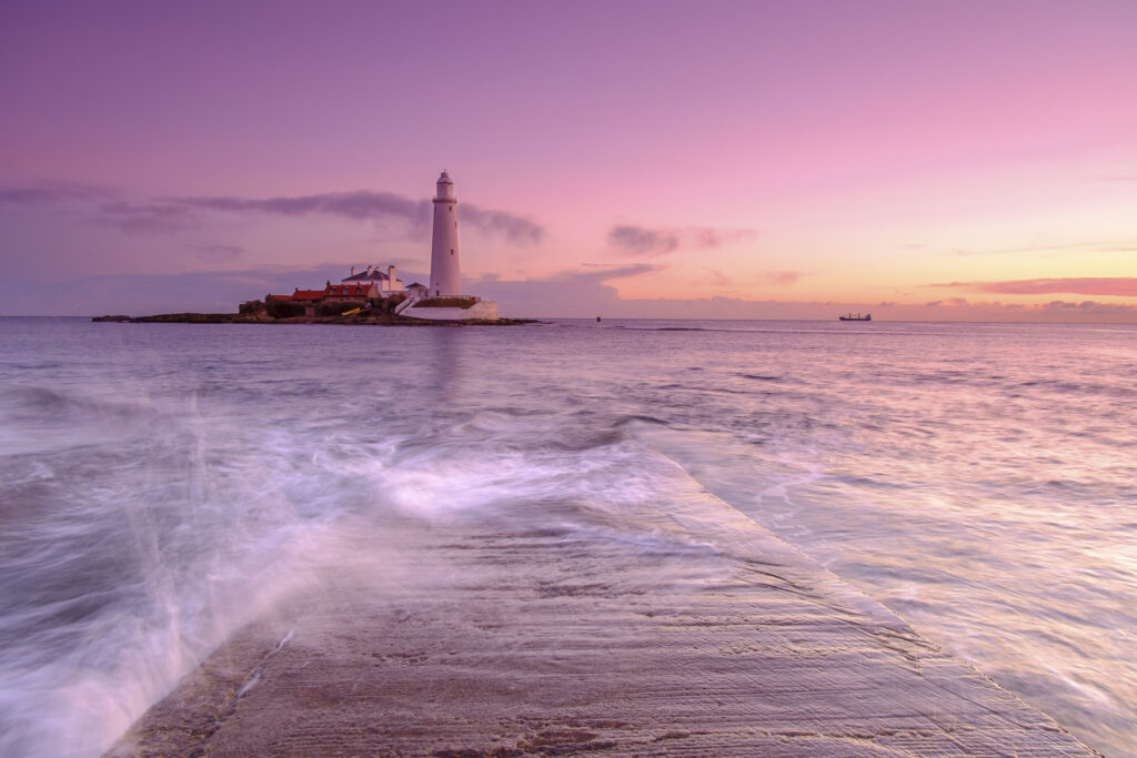 England, Tyne and Wear, St Mary’s Island & Lighthouse