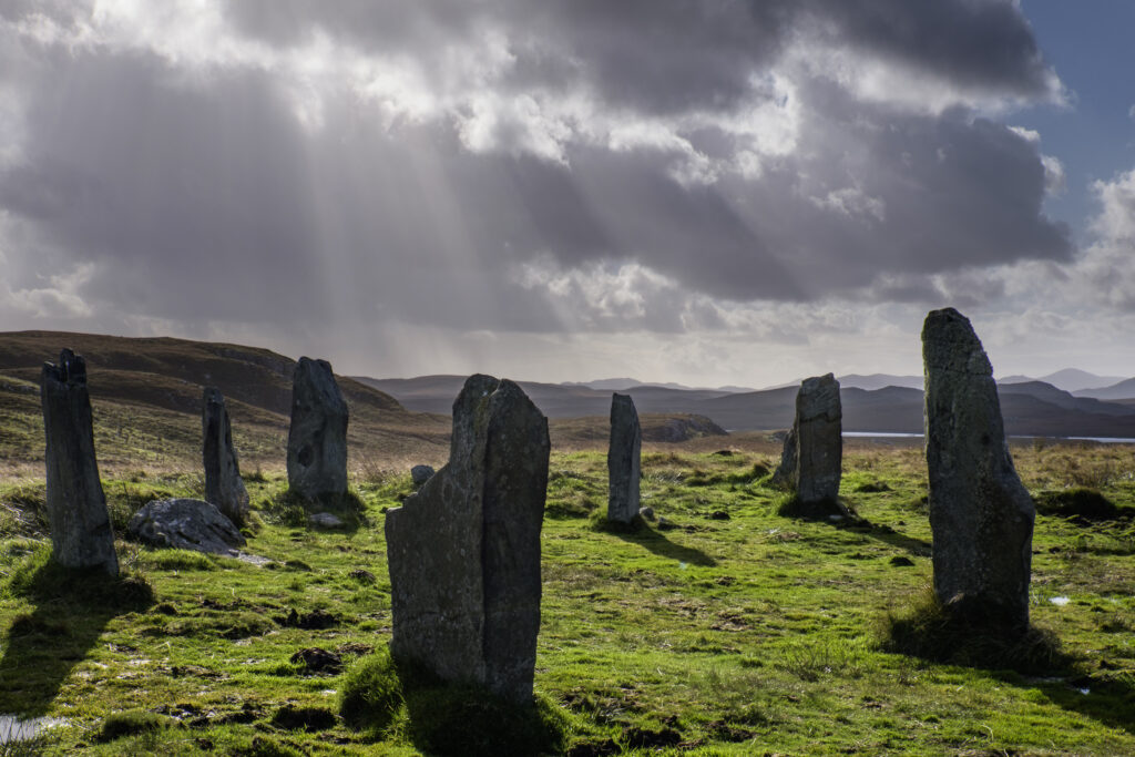 Scotland, The Isle of Lewis, Callanish Stone Circle No3.