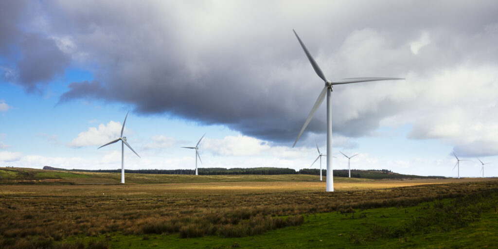 England, Northumberland, Green Rigg Wind Farm.