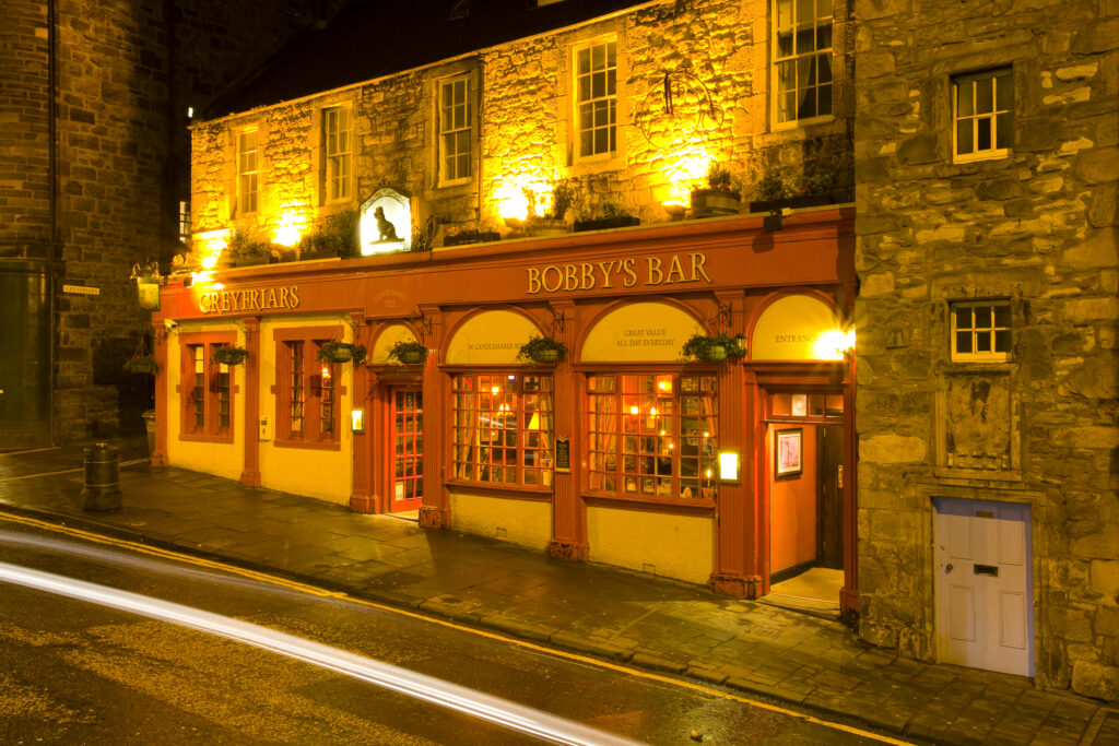 Scotland, Edinburgh, Greyfriars Bobby Bar.