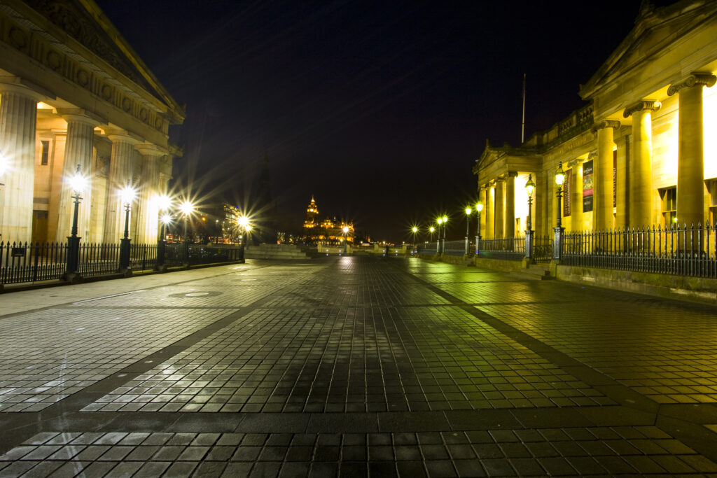Scotland, Edinburgh, The Mound.