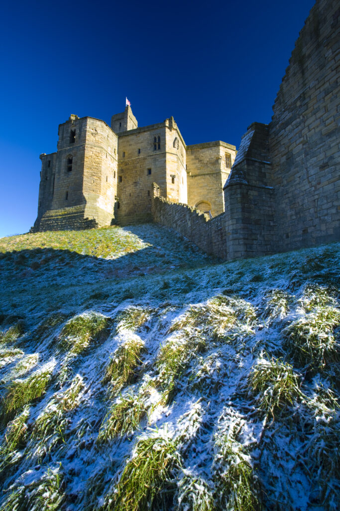 England, Northumberland, Warkworth Castle.