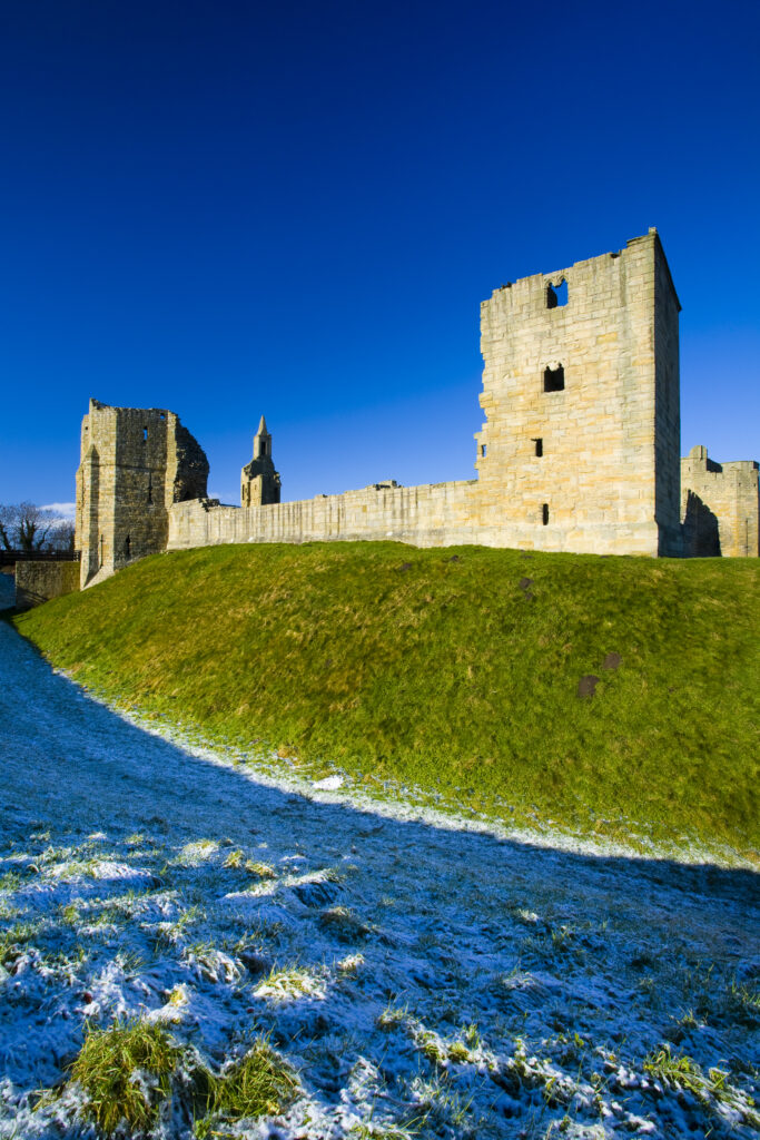 England, Northumberland, Warkworth Castle.