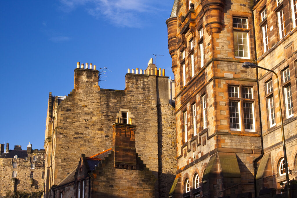 Scotland, Edinburgh, Castle Hill.