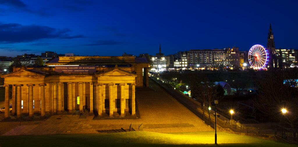 Scotland, Edinburgh, Princes Street.