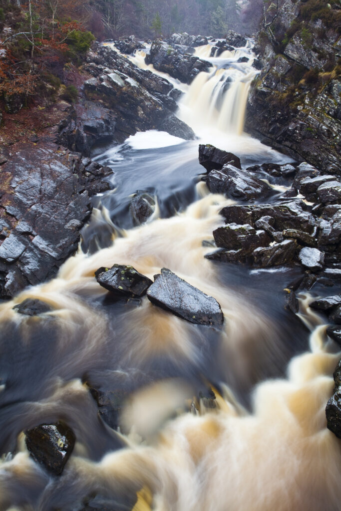 Scotland, Scottish Highlands, Rogie Waterfalls.