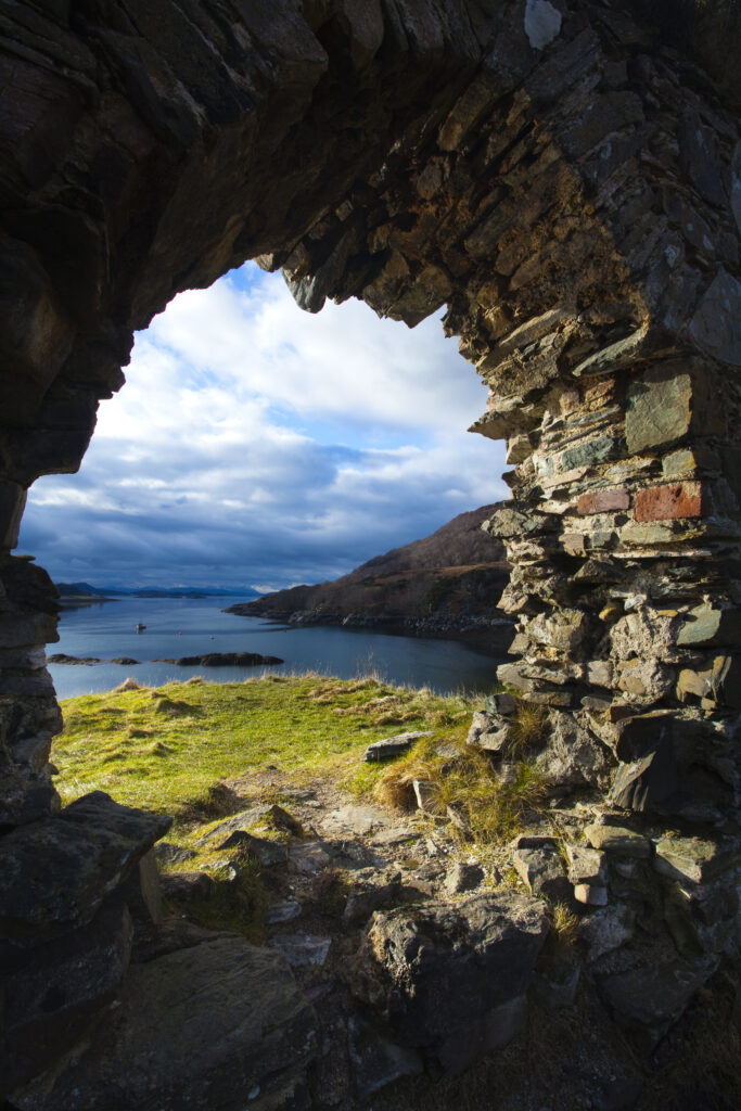 Scotland, Scottish Highlands, Strome Castle.