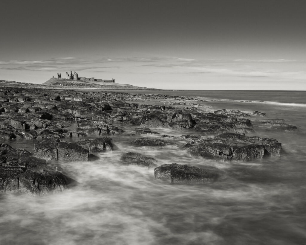 England, Northumberland, Dunstanburgh Castle.