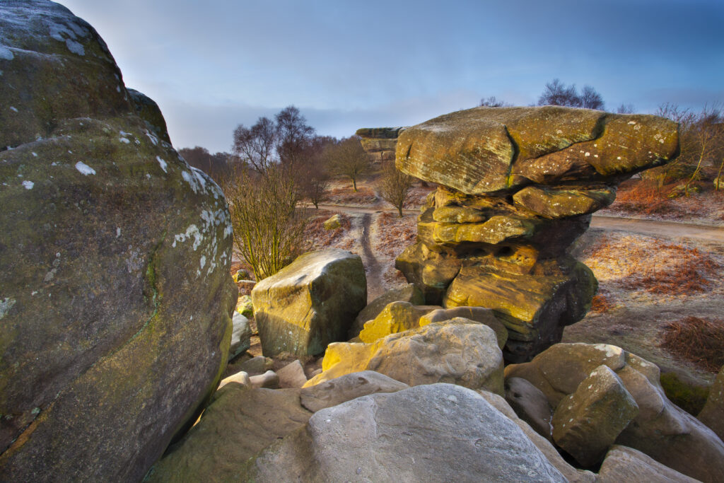 England, North Yorkshire, Brimham Rocks.
